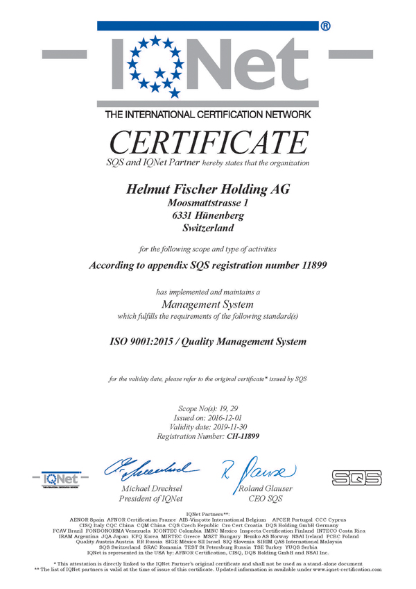 ISO9001認証取得