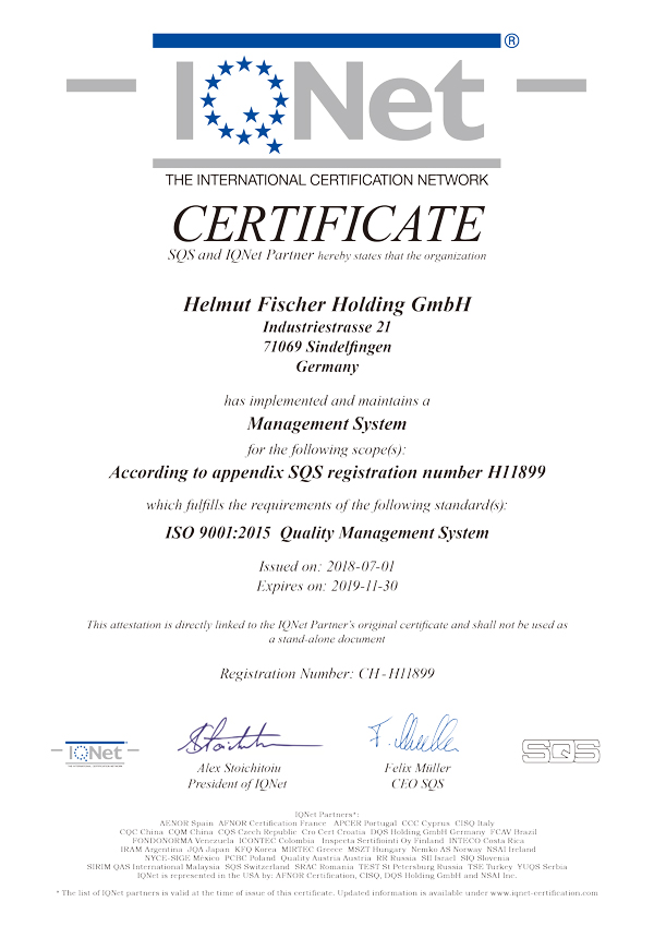 ISO9001認証取得